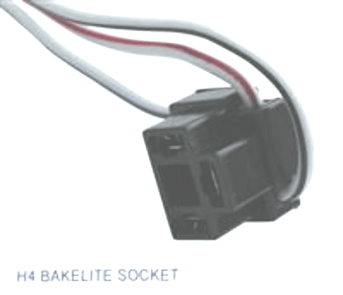 Motorcycle H4 Headlight Socket Headlight H4 Bulb Holder Pin Female