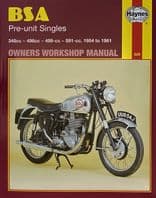 Haynes Manual Pre-Unit BSA ALT/WWHMH326-1-82