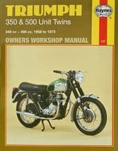 Haynes Manual Triumph 350 & 500 Unit Twin ALT/WWHMH137-1-82