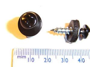 HIGH SECURITY number plate screws BLACK Pk of 8