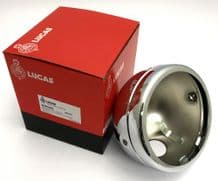 Lucas Headlamp Shell, Chrome 5-3/4" ALT/WW50205-1-82