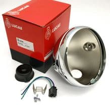 Lucas Headlamp Shell Chrome 7\" ALT/WW50207L-1-82-Y5