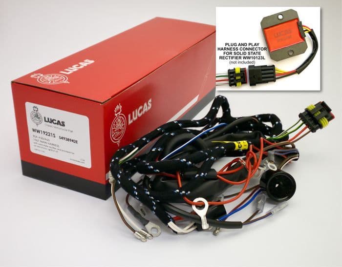 LUCAS WIRING HARNESS EI BSA A65 1967 ALT/WW19221S-1-82