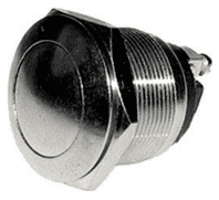 Metal Momentary On Push Switch - 10A at 12V   ALT/SH7-1-02