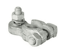 Negative Battery Lighting Terminals with Vertical 5/16" Whitworth Stud, Washer and Nut-2-100-10