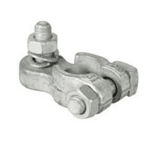 Negative Battery Lighting Terminals with Vertical 5/16" Whitworth Stud, Washer and Nut-6-100-01