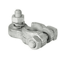 Positive Battery Lighting Terminals with Vertical 5/16" Whitworth Stud, Washer and Nut-1-100-01