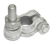 POSITIVE  Battery Terminal with  an EXTENDED  LENGTH 27mm M10 stud and nut   ALT/BT465P-1EA-01