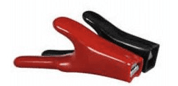 Red/Black Insulated Crocodile Clips - 25A-0-187-00