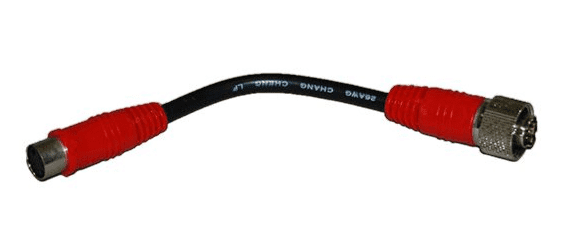 Red CCTV Adaptor - Screw-Fit Camera to Push-Fit Lead-0-775-85
