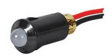 Red Flashing LED Warning Light for 8.2mm diameter Panel Hole - 12V 0-607-55