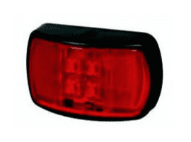 Red LED Rear Marker Lamp with Superseal Plug - 12/24V-0-170-05