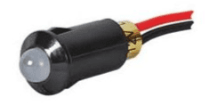 Red LED Warning Light for 8.2mm diameter Panel Hole - 24V Red Positive Black Negative-0-607-25