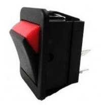 Red Rocker Switch 2-pole On/Off Black/Red 25A - 12V/24V-0-532-02