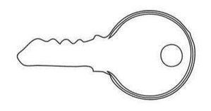 Replacement Key for Ignition Switch 0-351-01 0-351-05-0-351-09