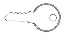 Replacement Key for Ignition Switch 0-351-12-0-351-13