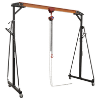 SEALEY 0.5 Tonne Adjustable Portable Lifting Gantry Crane & Hoist Combo SG500KIT-1-73