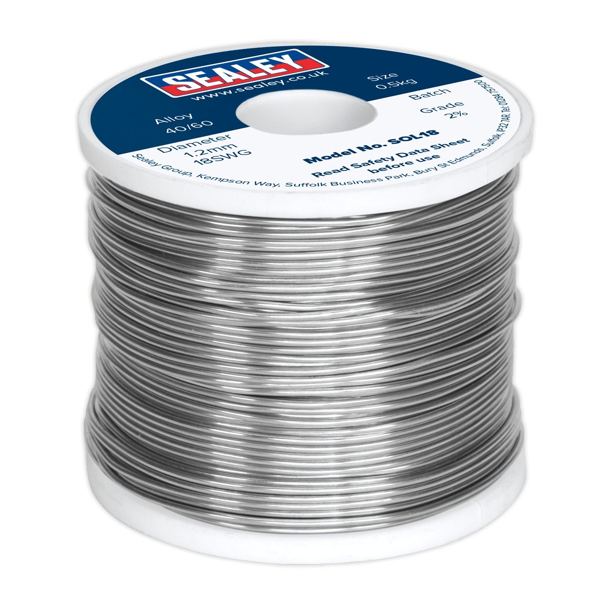Solder Wire Quick Flow 1.2mm/18SWG 40/60 0.5kg Reel