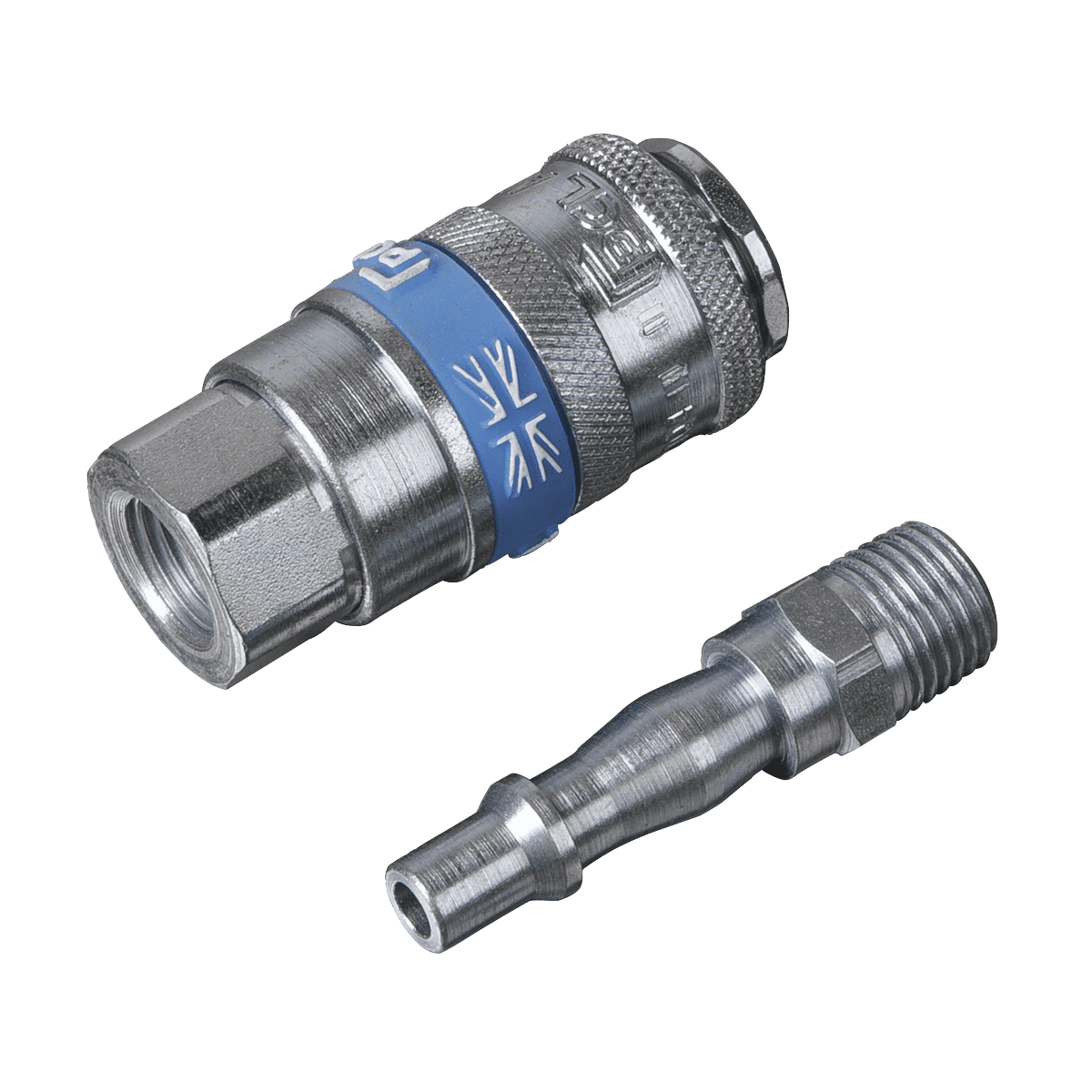 Air Tool Coupling Kit 2pc 1/4"BSP