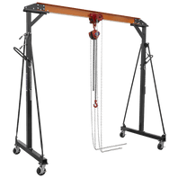 SEALEY 1 Tonne Portable Adjustable Gantry Crane with Geared Trolley Combo SG1000KITG-1-73