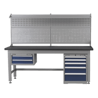 SEALEY 1.8m Complete Industrial Workstation & Cabinet Combo API1800COMB02-1-73