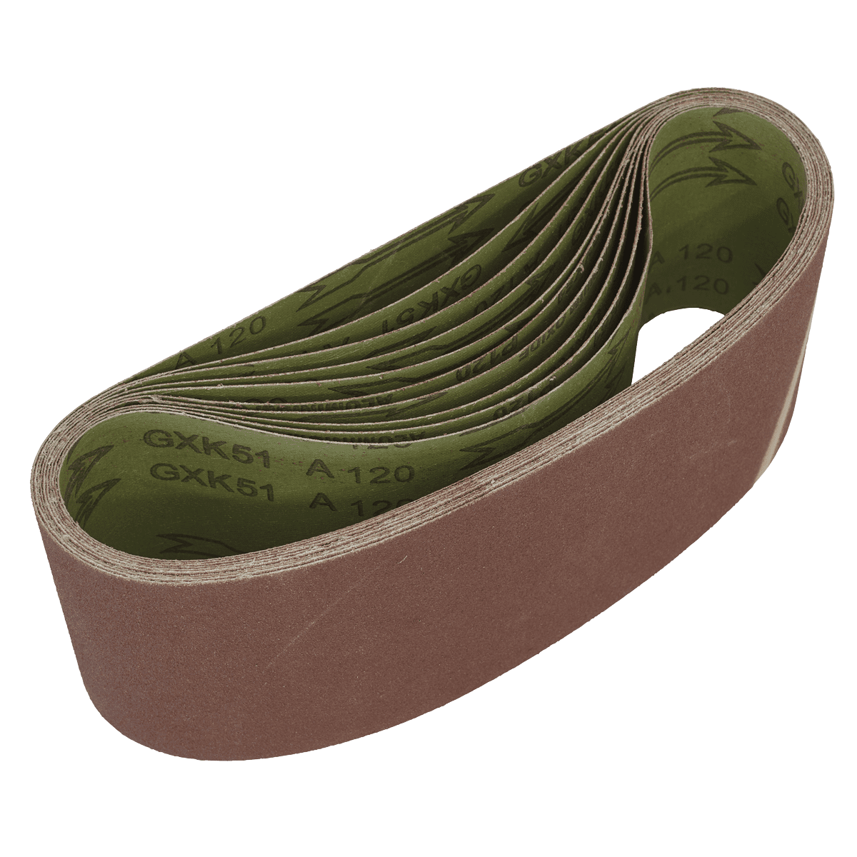 thumbnail image 2 of Dapetz 20-Pack Sanding Belts 100 X 610mm – 120 Grit Aluminium Oxide For Makita Sanders 2 of 2