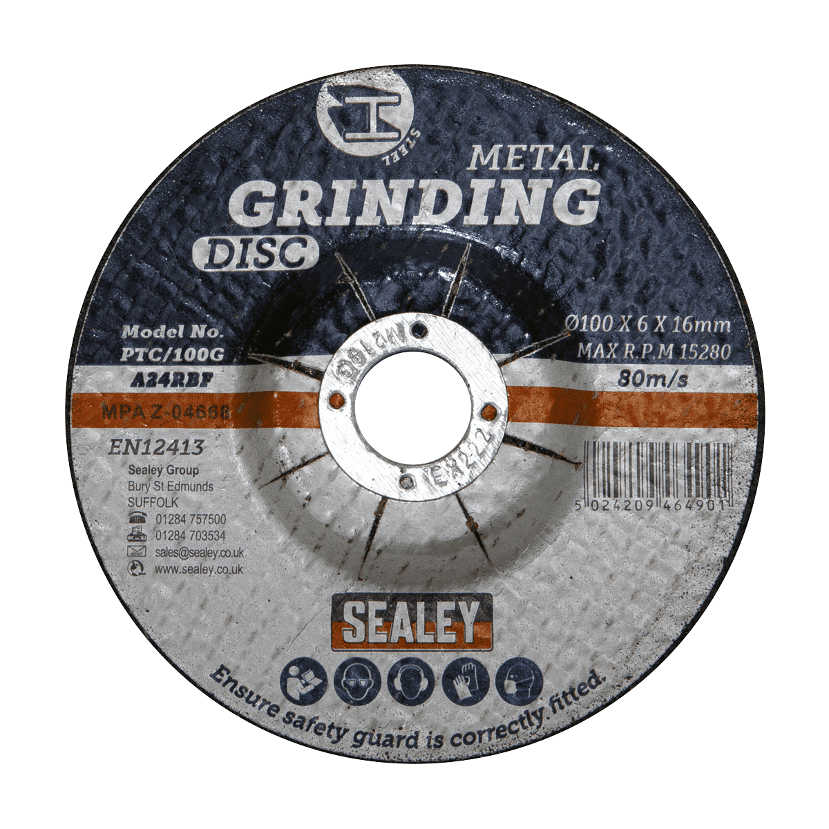 Grinding Disc Ø100 x 6mm Ø16mm Bore