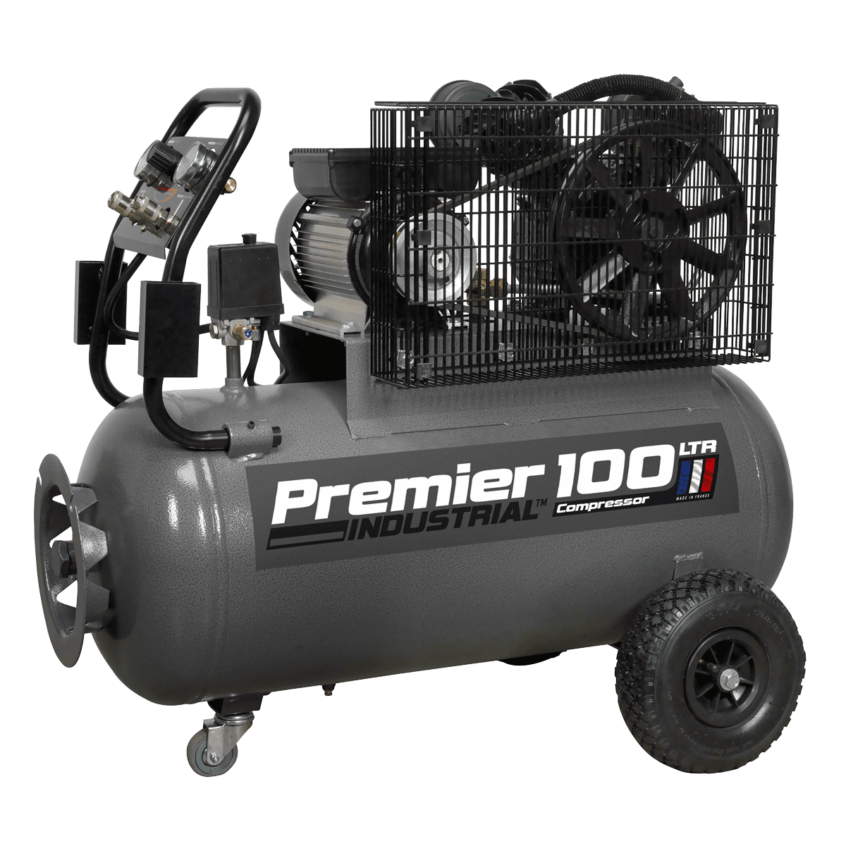 Air Compressor 100L Belt Drive 3hp with Front Control Panel