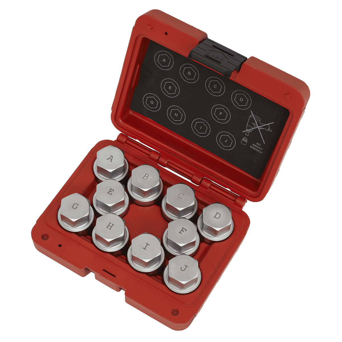 Locking Wheel Nut Key Set 10pc - Land Rover