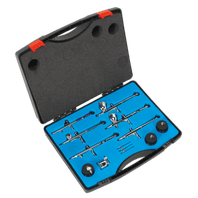 SEALEY 10pc Mini Air Brush Kit Gravity/Suction Feed AB936-1-73