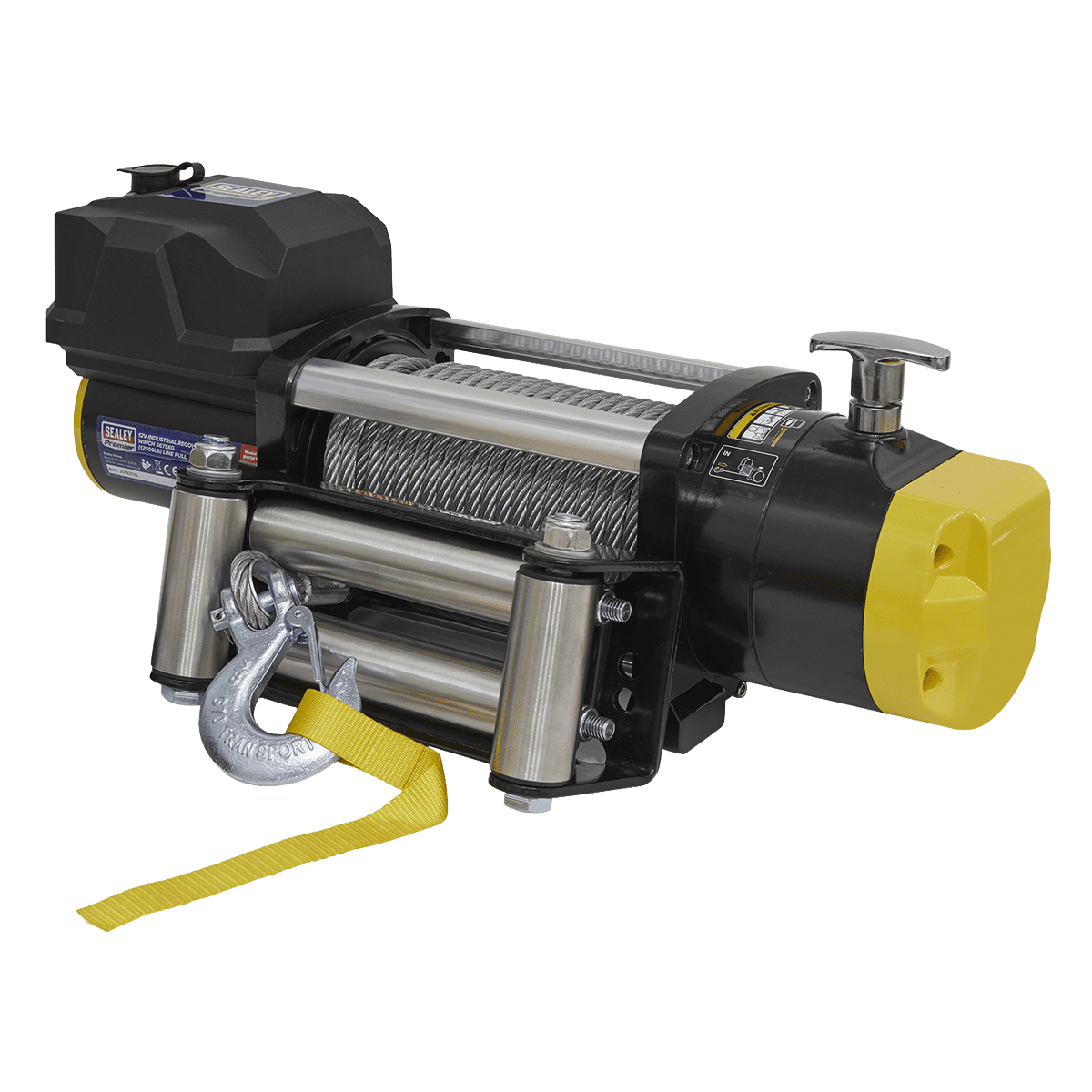 Recovery Winch 5675kg (12500lb) Line Pull 12V Industrial