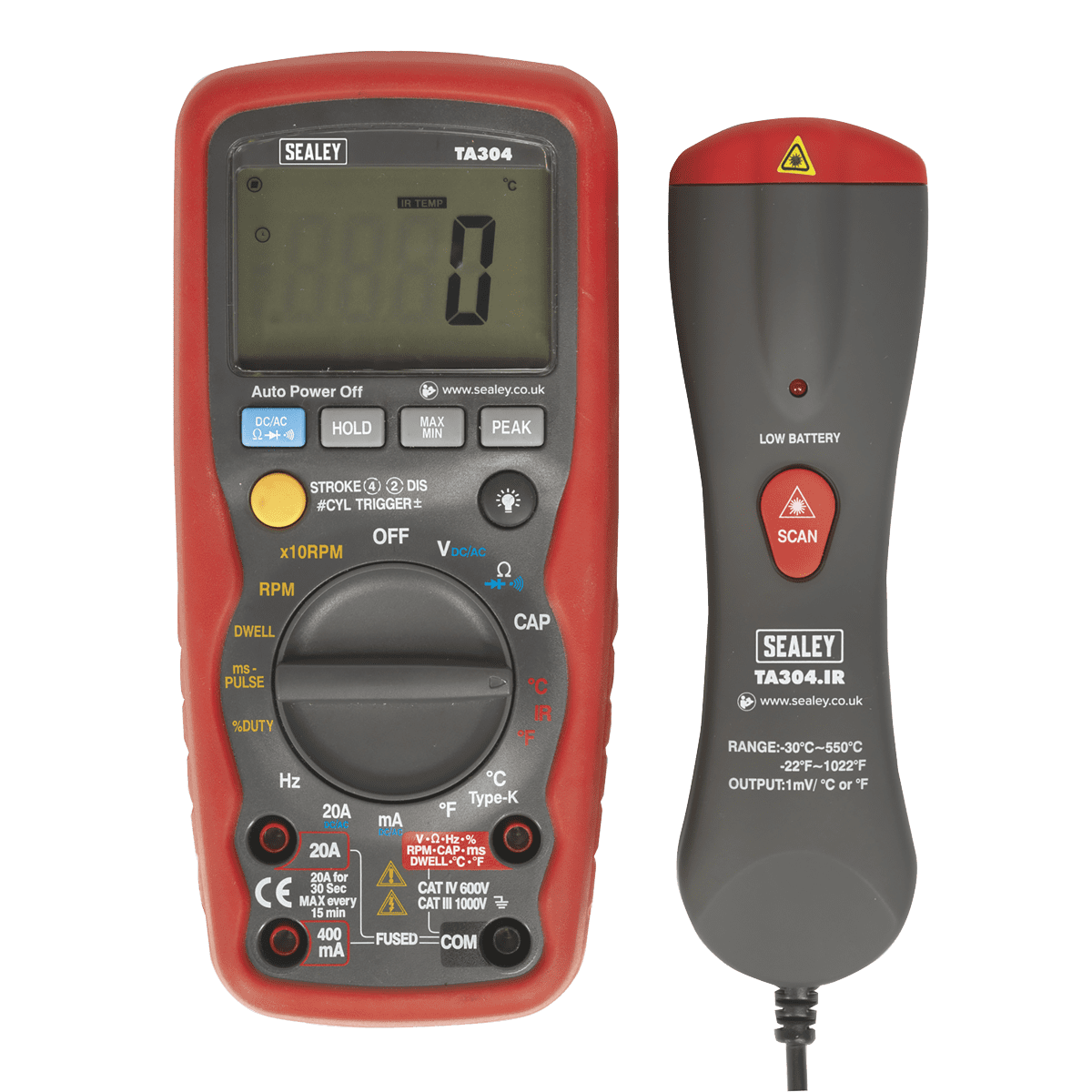 Digital Automotive Analyser 15-Function with Inductive Coupler/Infrared ...