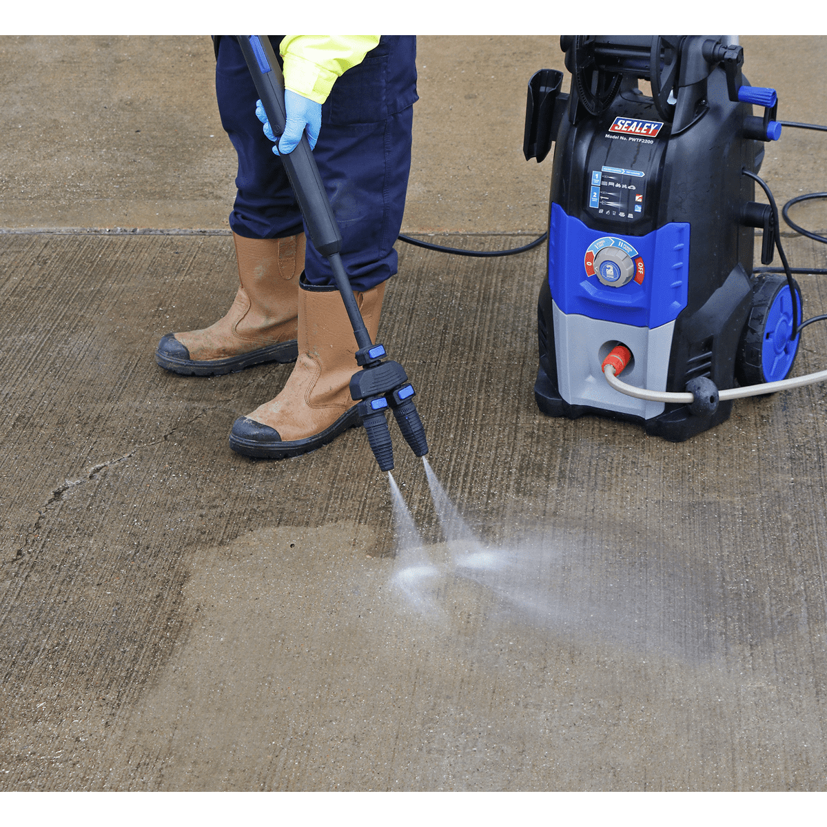 Pressure Washer 150bar 810L/hr Twin Pump with TSS & Rotablast® Nozzle
