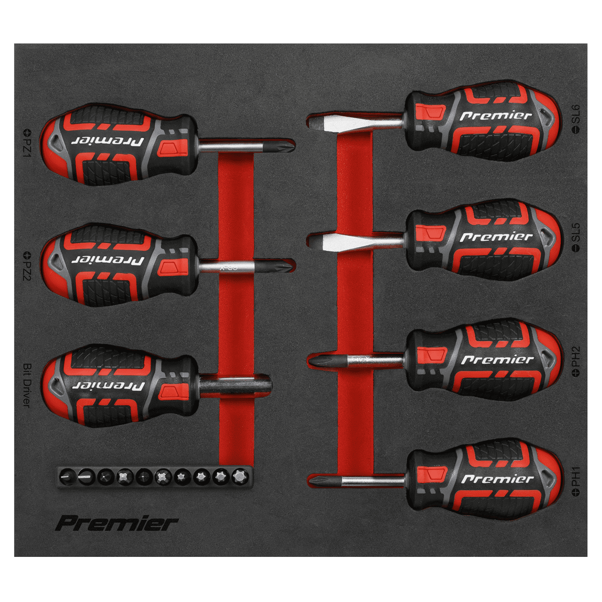 Stubby Screwdriver Set 17pc GripMAX®