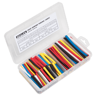 SEALEY 180pc 50 & 100mm Heat Shrink Tubing Assortment - Mixed Colours HST501MC-1-73
