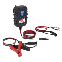SEALEY 1A 6/12V Compact Smart Trickle Charger & Maintainer AUTOCHARGE100HF-1-73