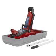 SEALEY 2 Tonne Short Chassis Trolley Jack with Storage Case 1100CXD-1-73