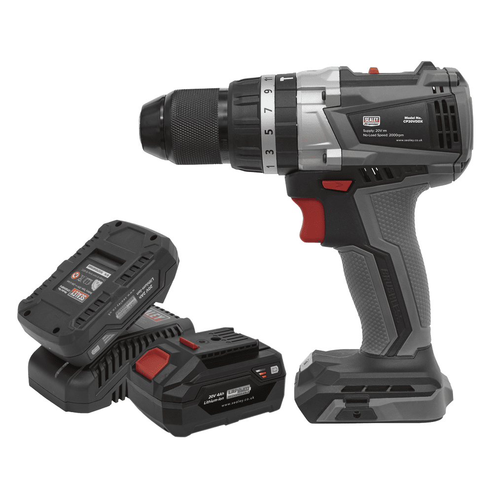 Brushless Combi Drill Kit 13mm 20V SV20 Series 2 Batteries