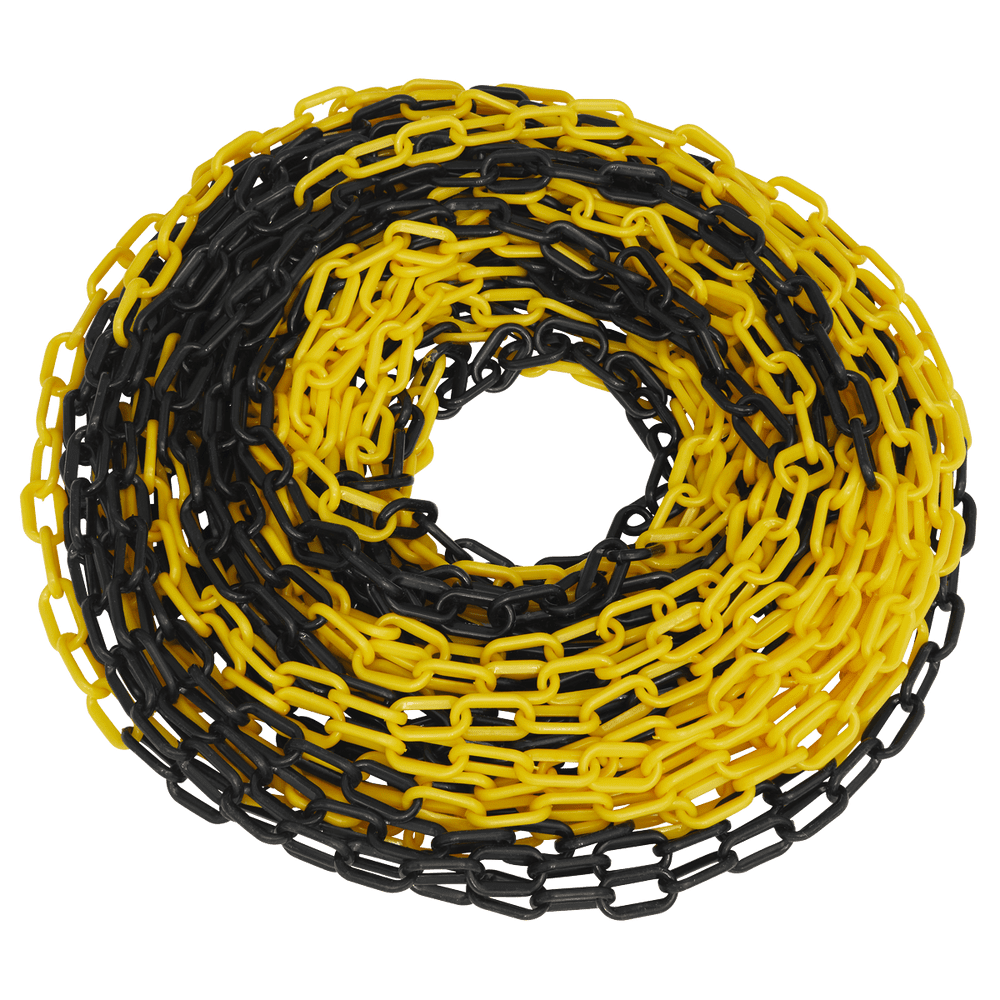 Safety Chain Black/Yellow 25m x 6mm