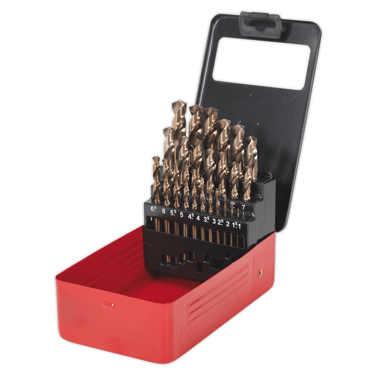 HSS Cobalt Split Point Fully Ground Drill Bit Set 25pc Metric
