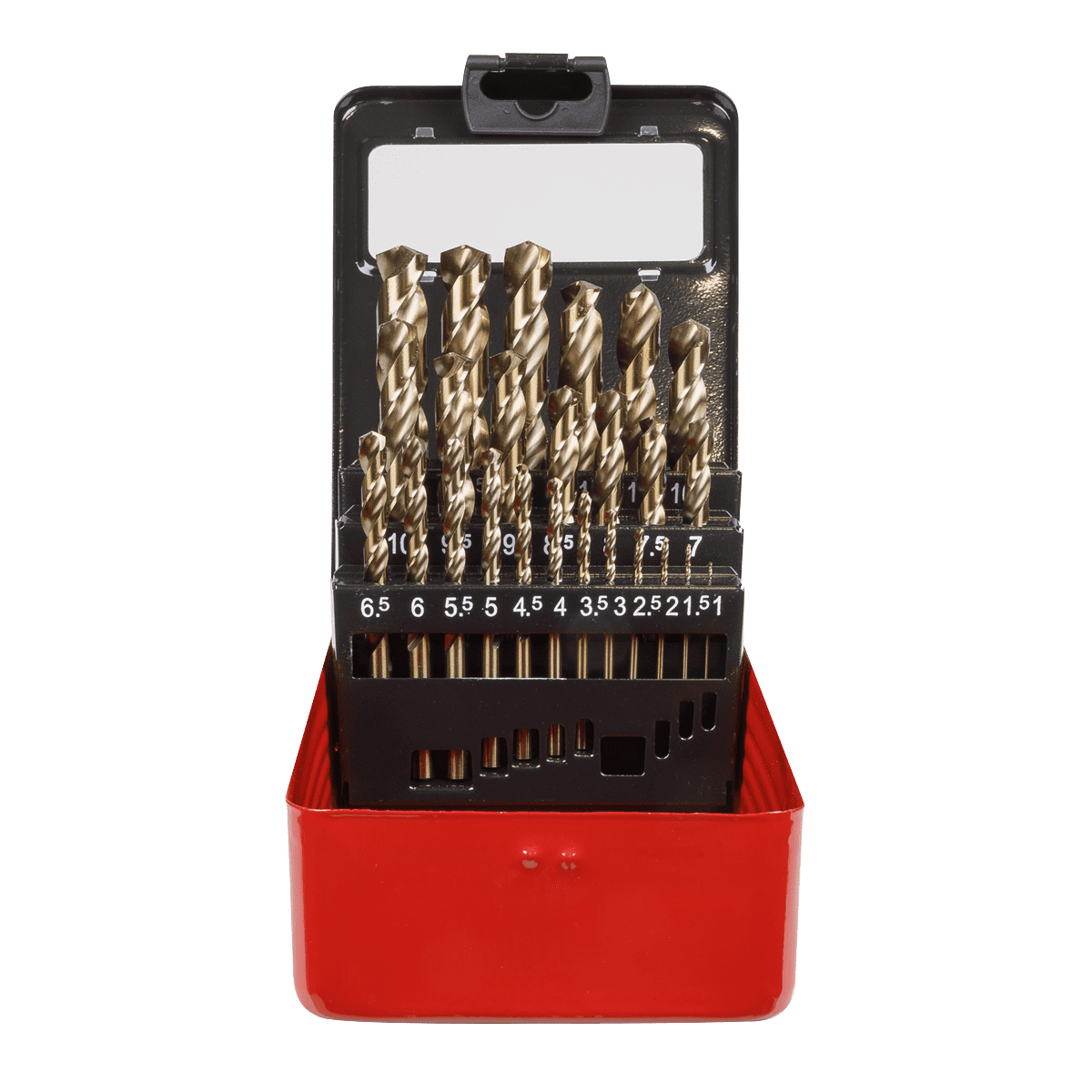 HSS Cobalt Split Point Fully Ground Drill Bit Set 25pc Metric
