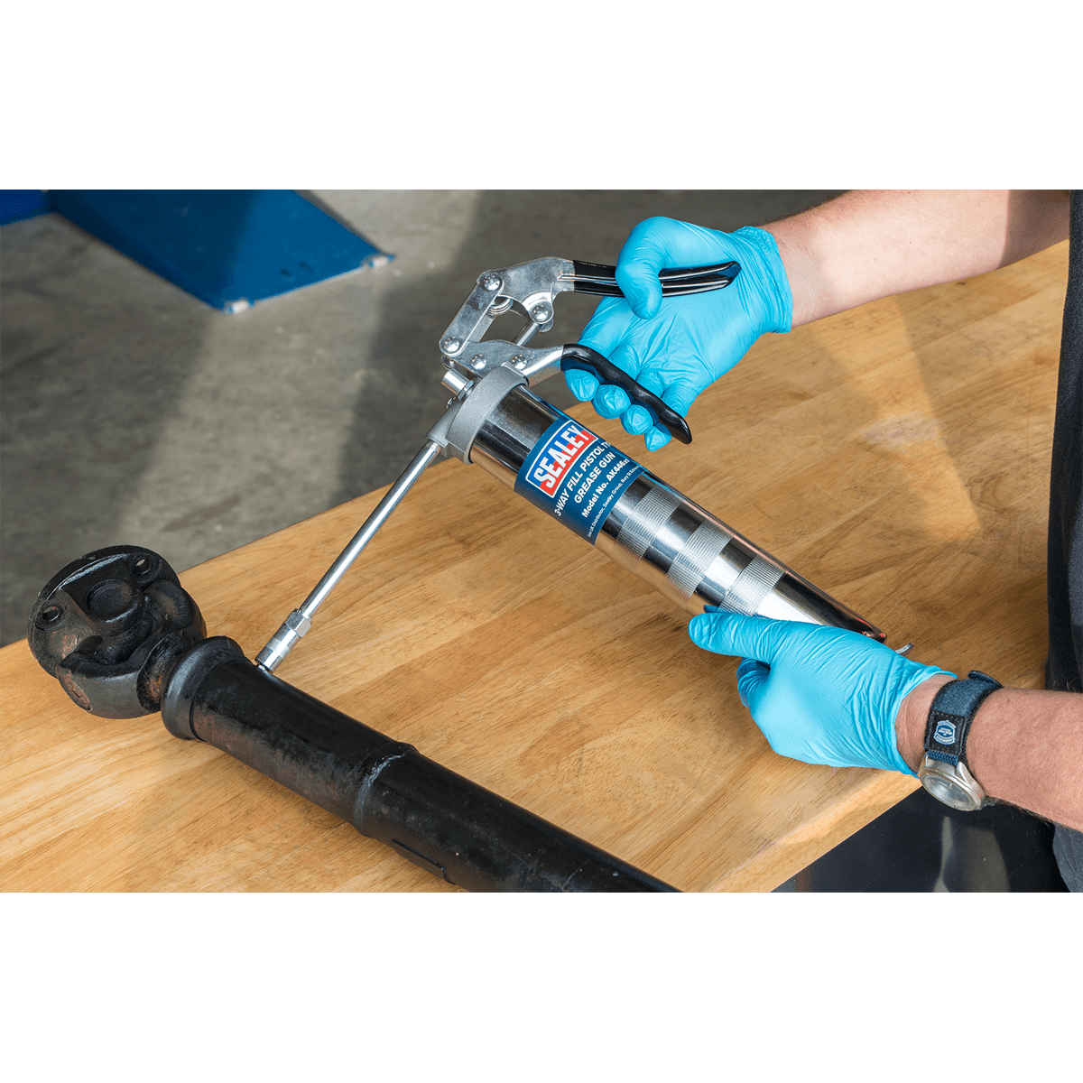 Pistol Type Grease Gun 3-Way Fill