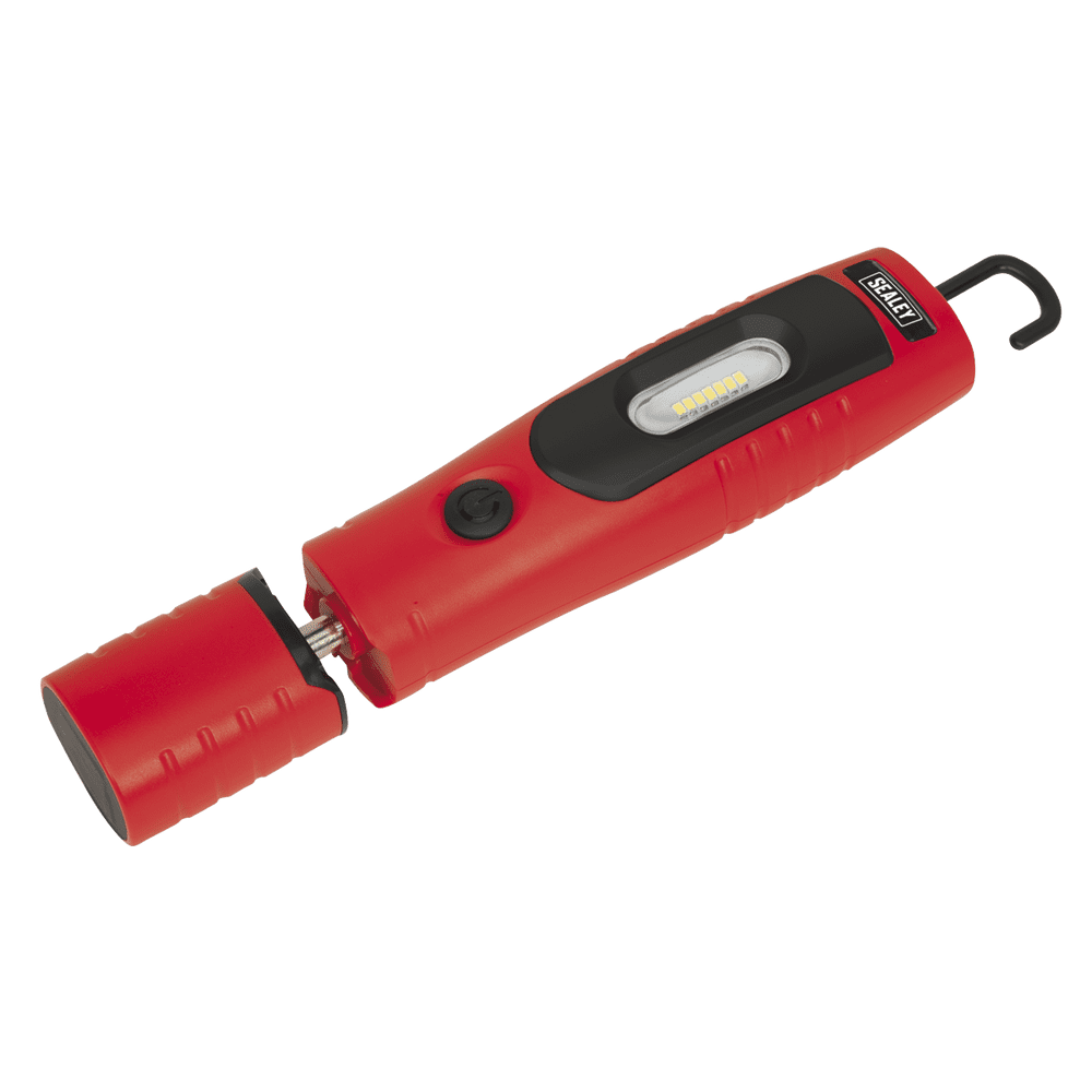 Rechargeable 360° Inspection Light 7 SMD & 3W SMD LED Red Lithium-ion