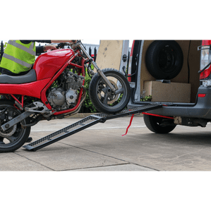 Steel Mesh Folding Loading Ramp 360kg Capacity