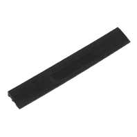 SEALEY 400 x 60mm Black Male Polypropylene Floor Tile Edge - Pack of 6 FT3EBM-1-73