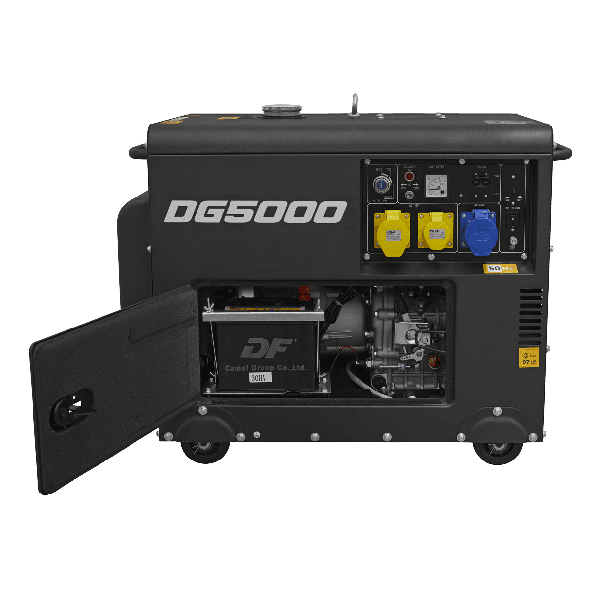 Diesel Generator - 4-Stroke Engine 5000W 110/230V