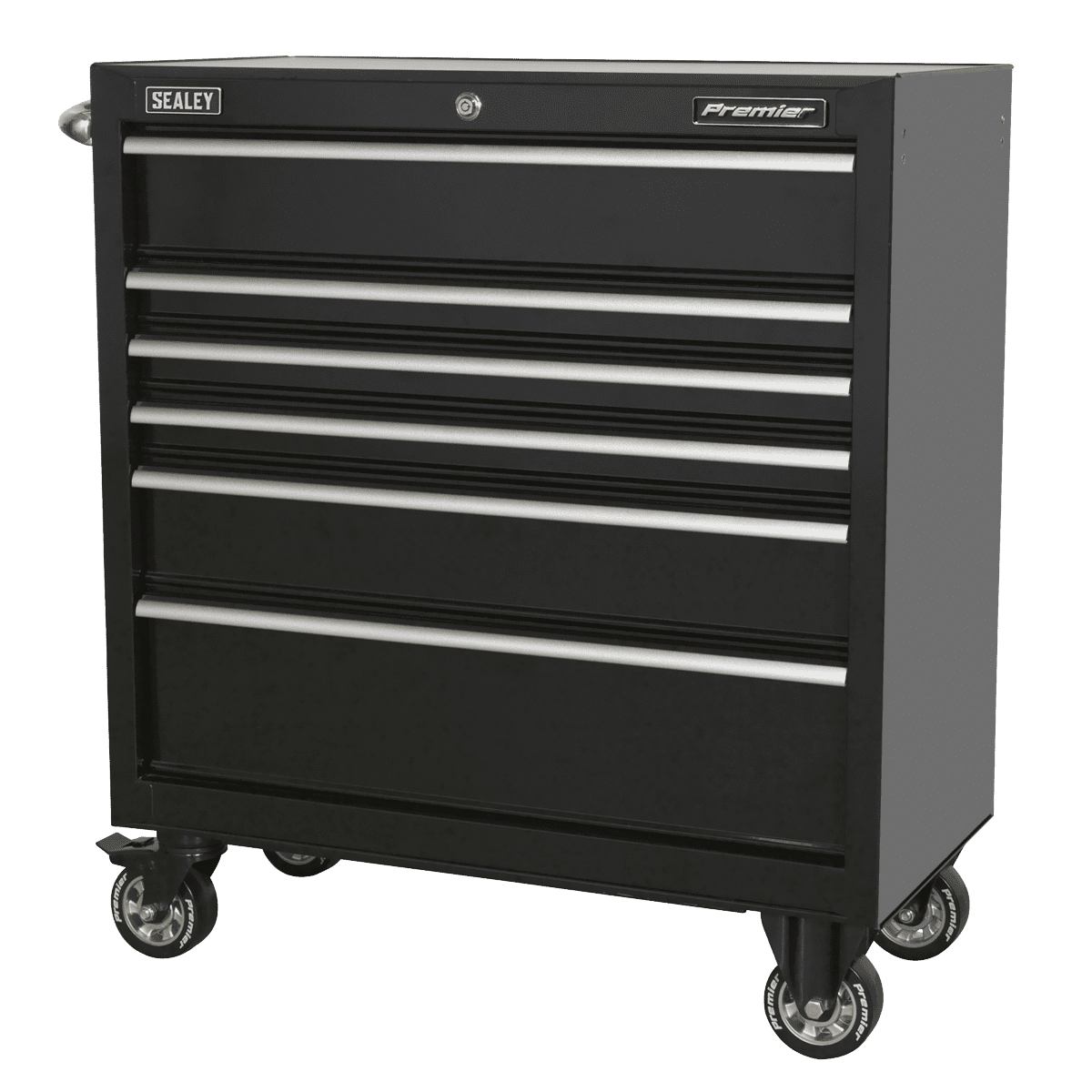 Rollcab 6 Drawer 930mm Heavy Duty Black