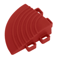 SEALEY 60 x 60mm Red Polypropylene Floor Tile Corners - Pack of 4 FT3CR-1-73
