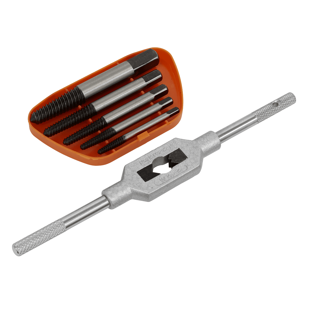 Screw Extractor Set with Wrench 6pc Helix Type