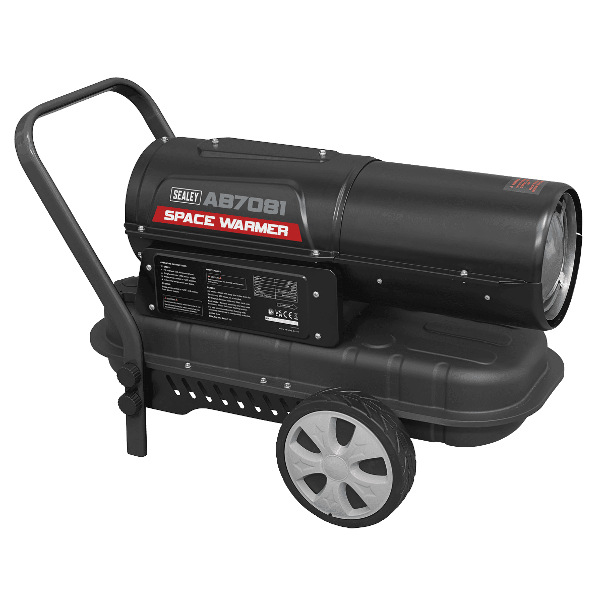 Space Warmer® Kerosene/Diesel Heater 70,000Btu/hr with Wheels